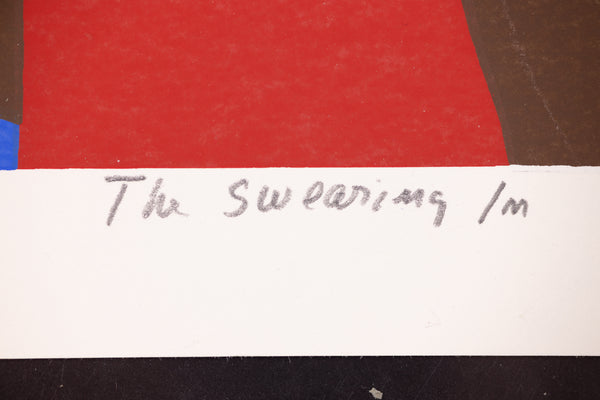 Jacob Lawrence The Swearing In Color Screenprint Signed Edition of 100