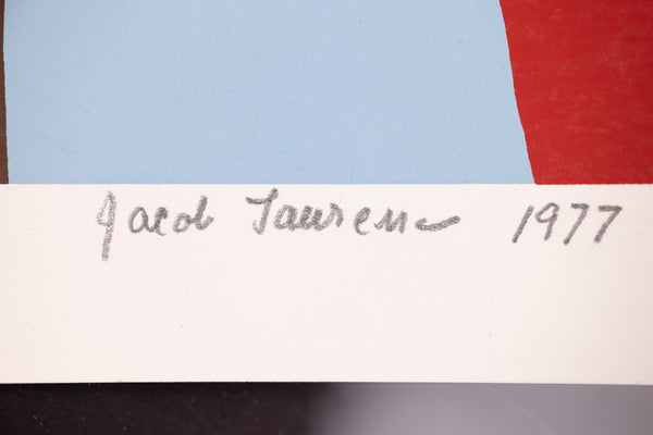 Jacob Lawrence The Swearing In Color Screenprint Signed Edition of 100