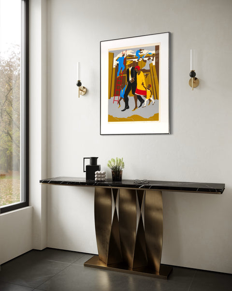 Jacob Lawrence, The Builders (The Family), 1974 Signed Screen-Print