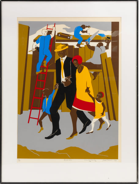 Jacob Lawrence, The Builders (The Family), 1974 Signed Screen-Print
