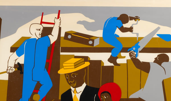 Jacob Lawrence, The Builders (The Family), 1974 Signed Screen-Print