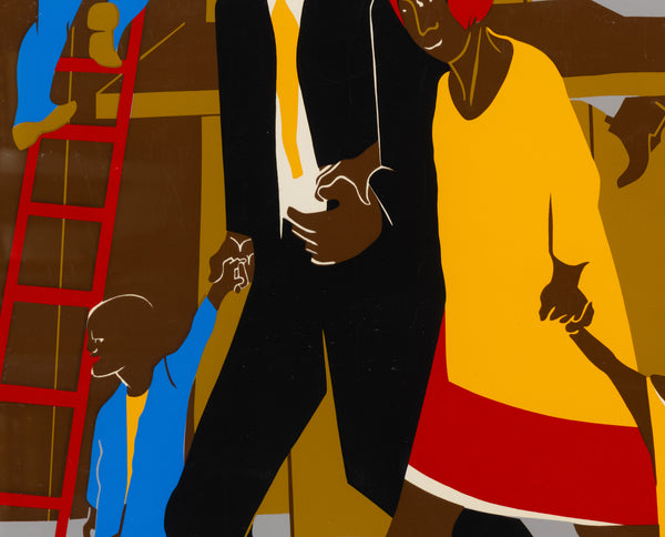 Jacob Lawrence, The Builders (The Family), 1974 Signed Screen-Print