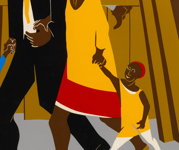 Jacob Lawrence, The Builders (The Family), 1974 Signed Screen-Print