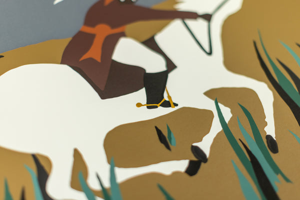 Jacob Lawrence The Opener from The Life of Toussaint L'Ouverture 1997 Signed Screenprint Editon of 125