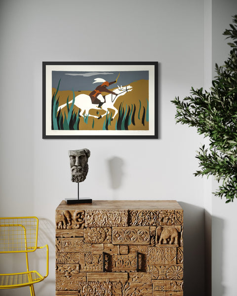 Jacob Lawrence, The Opener, from The Life of Toussaint L'Ouverture - 1997 Signed Screenprint Editon of 125