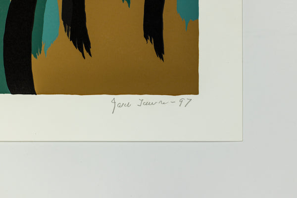 Jacob Lawrence The Opener from The Life of Toussaint L'Ouverture 1997 Signed Screenprint Editon of 125
