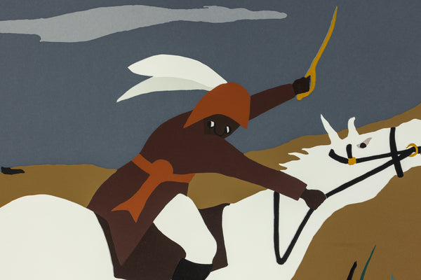 Jacob Lawrence The Opener from The Life of Toussaint L'Ouverture 1997 Signed Screenprint Editon of 125