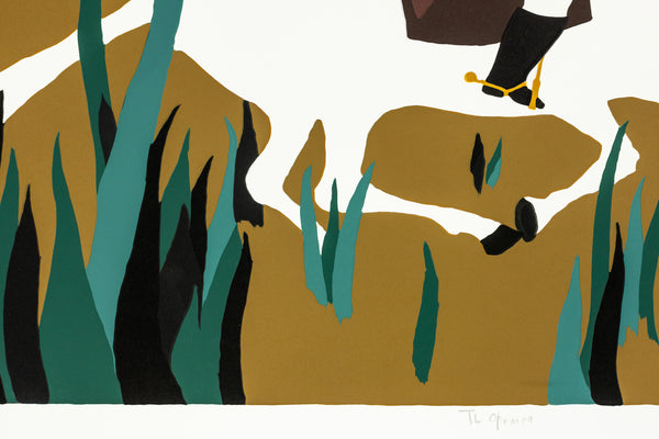 Jacob Lawrence The Opener from The Life of Toussaint L'Ouverture 1997 Signed Screenprint Editon of 125