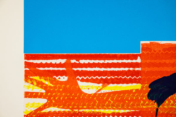 James Rosenquist Window Washer Glass House 1978 Signed Color Etching Edition of 78