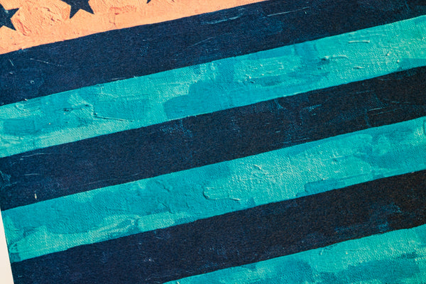 Jasper Johns Flag (Moratorium) 1969 Signed Color Lithograph Contemporary Art