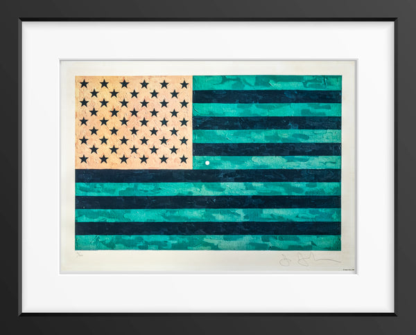 Jasper Johns, Flag (Moratorium) - 1969 Numbered and Signed Color Lithograph