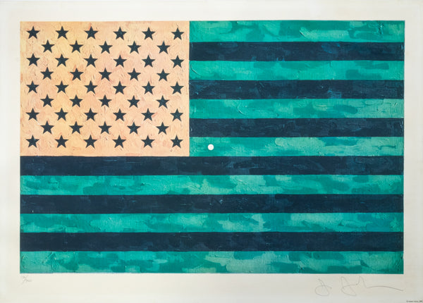 Jasper Johns Flag (Moratorium) 1969 Numbered and Signed Color Lithograph