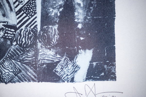 Jasper Johns Summer (Blue) Lithograph in Colors Signed Print Edition of 225