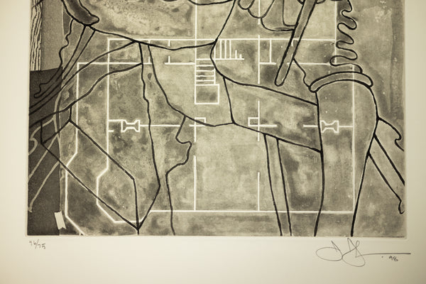 Jasper Johns Untitled from The Geldzahler Portfolio, 1998 Etching Signed Edition of 75