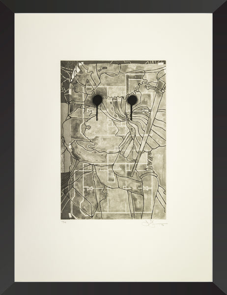 “Untitled” (1998) by Jasper Johns is an original etching from The Geldzahler Portfolio, published by Gemini G.E.L.