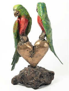 Jim Dine Mother & Son Enamel on Bronze 33” Sculpture, Rare Edition of 6