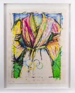 Jim Dine Olympic Robe Signed and Numbered Edition Lithograph Contemporary Art
