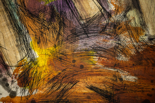 Jim Dine Running Hammers in a Landscape 55” Hand Colored Screenprint Signed Edition of 18