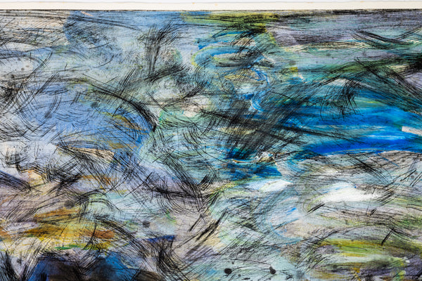 Jim Dine Running Hammers in a Landscape 55” Hand Colored Screenprint Signed Edition of 18