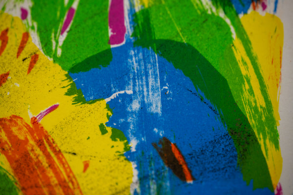 Jim Dine The Blue Heart Signed Lithograph in Color on BFK Rives Edition of 200