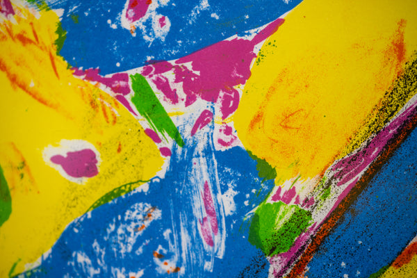 Jim Dine The Blue Heart Signed Lithograph in Color on BFK Rives Edition of 200
