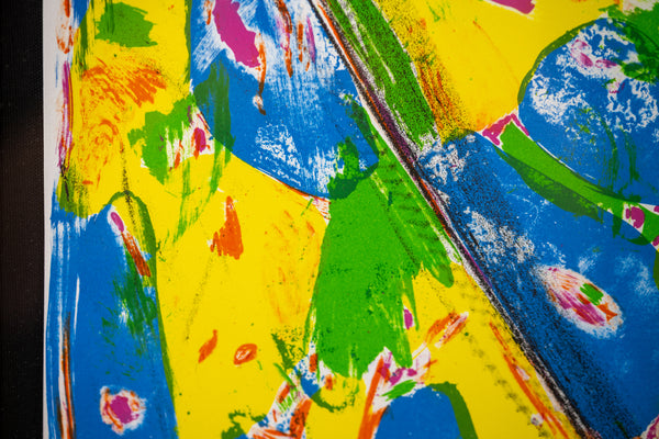 Jim Dine The Blue Heart Signed Lithograph in Color on BFK Rives Edition of 200