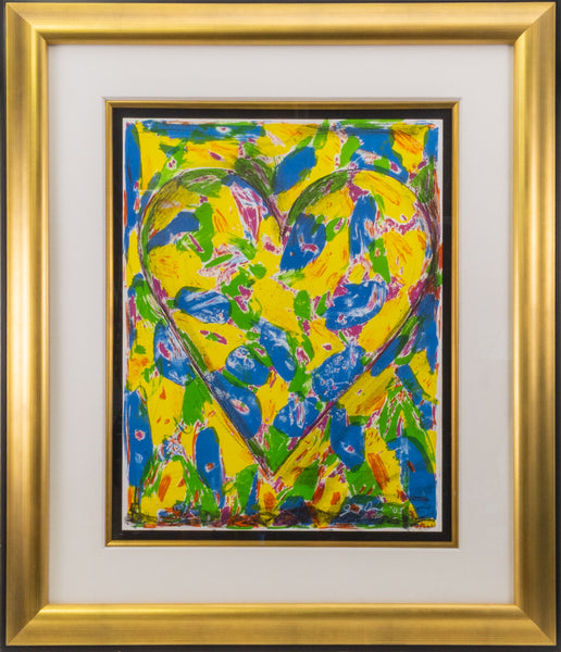 Jim Dine, The Blue Heart - Signed Lithograph in Color on BFK Rives Edition of 200