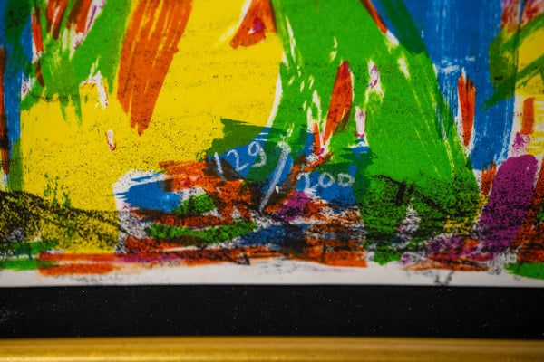 Jim Dine The Blue Heart Signed Lithograph in Color on BFK Rives Edition of 200