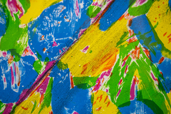 Jim Dine The Blue Heart Signed Lithograph in Color on BFK Rives Edition of 200