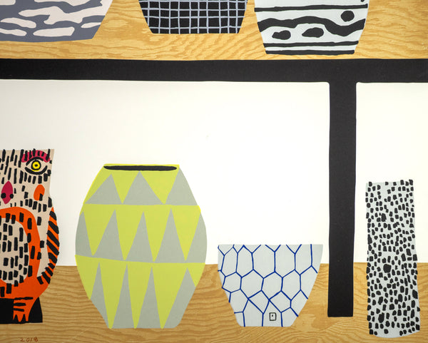 Jonas Wood Shelf Still Life 2018 Signed Screenprint Edition of 80