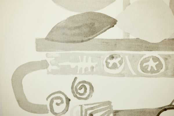 Jonas Wood / Untitled (2010), a lithographic monoprint from an edition of 15 unique impressions