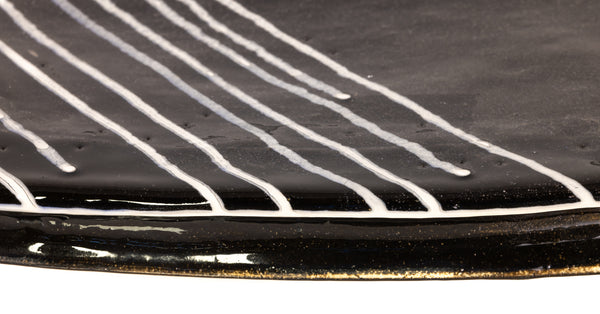 Jun Kaneko Signed 2003 Large 27.5 Inch High Ceramic Oval