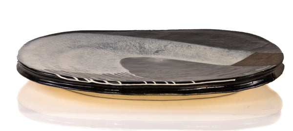 Jun Kaneko Signed 2003 Large 27.5 Inch High Ceramic Oval