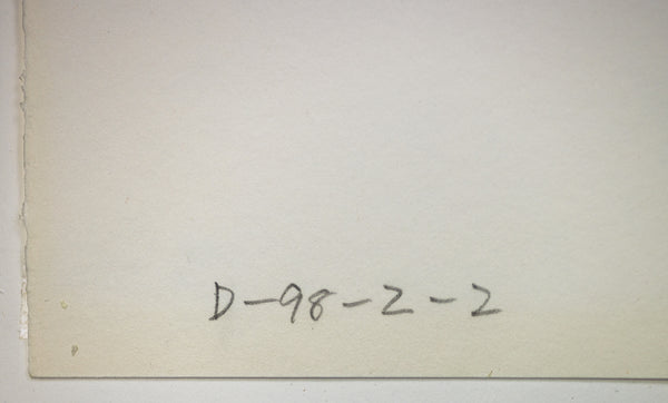 Jun Kaneko Signed 1998 Original Oil Stick and Ink on Paper