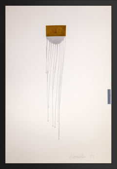 Jun Kaneko, Signed 1998 Original Oil Stick and Ink on Paper