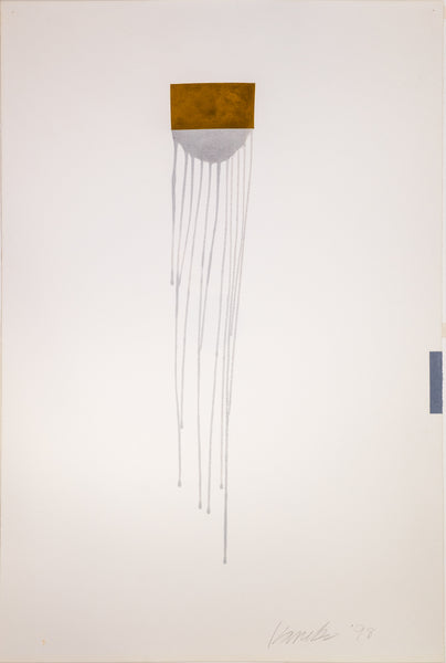 Jun Kaneko Signed 1998 Original Oil Stick and Ink on Paper