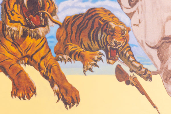 Steve Kaufman Large 35” x 35” Original Oil Painting on Screen print Canvas Homage to Salvador Dali