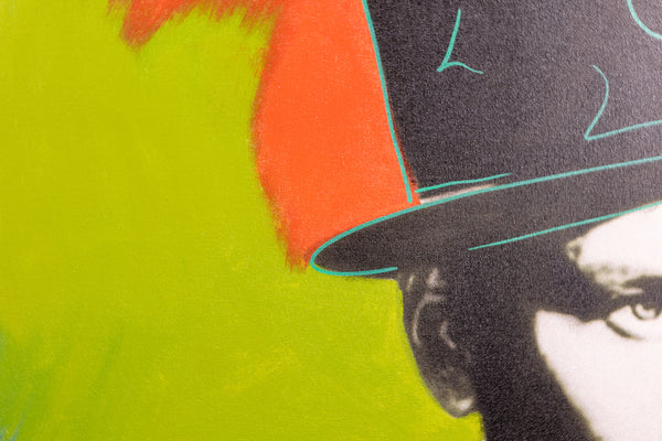 Steve Kaufman Frank Sinatra Large 49” Signed Mixed Media Hand Painted Screenprint on Canvas
