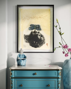 Kiki Smith, Moth, 1996 Woodcut Collage and Glitter Signed Edition of 42