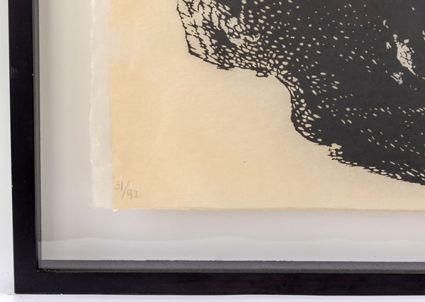 Kiki Smith Moth 1996 Woodcut Collage and Glitter Signed Edition of 42