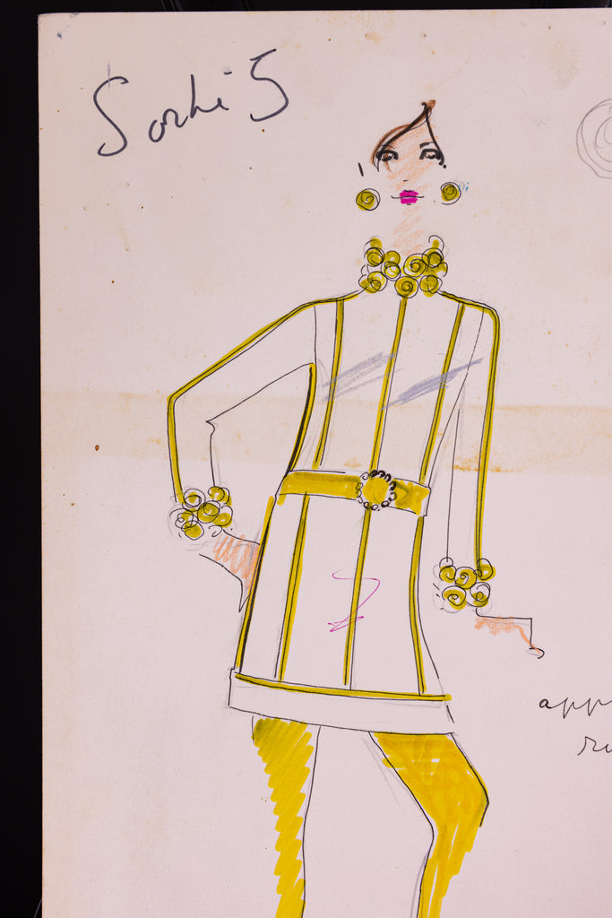 Check out these never-before-seen sketches by the late Karl Lagerfeld