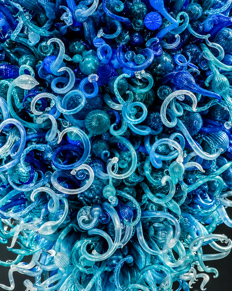 Dale Chihuly 2k piece Chandelier 12'x12' Includes Install Worldwide Glass Art B/O