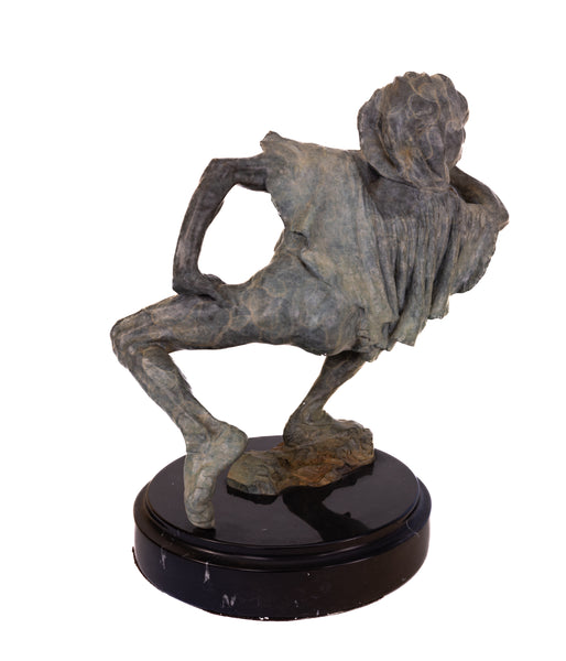 Richard MacDonald "La Fuite du Temps" Bronze Sculpture Signed 16” Edition of 175