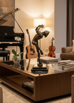 Richard MacDonald, "The Flutist", Signed Bronze Sculpture 22” Edition of 175