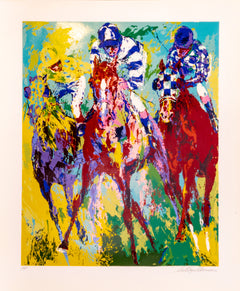 LeRoy Neiman The Finish Limited Edition Signed Color Serigraph Contemporary Art