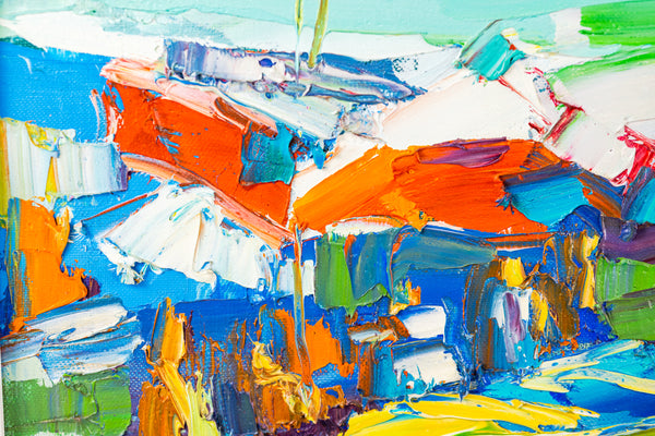 Nicola Simbari Summer in Cuma Signed Original Painting