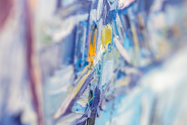 Nicola Simbari Woman Along Coastline 36 Inch Signed Original Painting