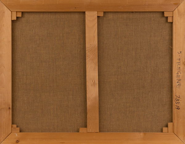 Nicola Simbari Woman Along Coastline 36 Inch Signed Original Painting