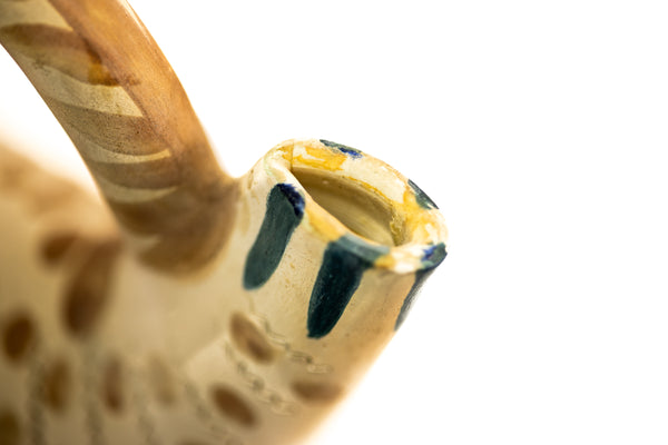 Pablo Picasso ceramic from 1952: Figure de Proue (A.R. 136), white earthenware vessel by Madoura, fully authenticated with stamps and COA.