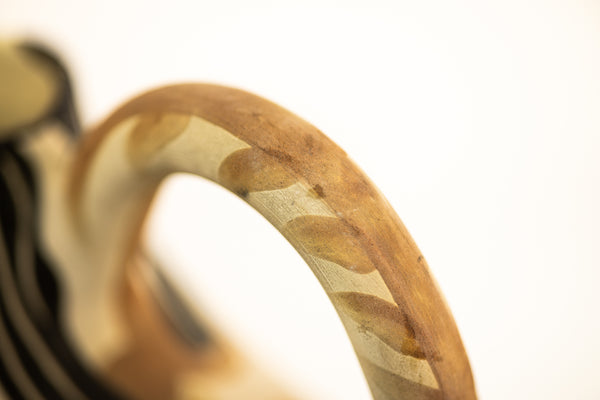 Pablo Picasso ceramic from 1952: Figure de Proue (A.R. 136), white earthenware vessel by Madoura, fully authenticated with stamps and COA.